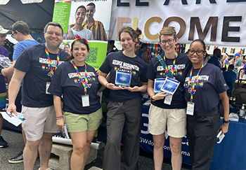 Group photo at Pride